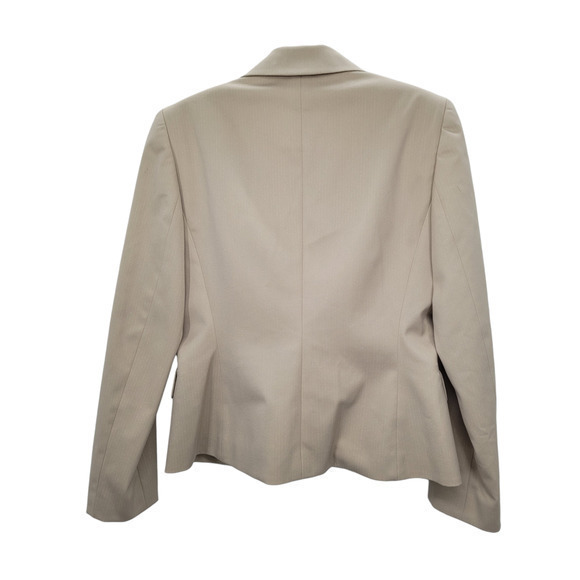 HP Isabella DeMarco Petites Metallic Strip Single Breasted One Button Jacket - Picture 3 of 11